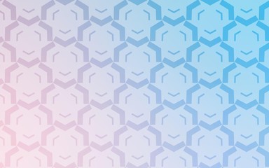 Light Pink, Blue vector template with bent lines. An elegant bright illustration with gradient. A new texture for your  ad, booklets, leaflets.