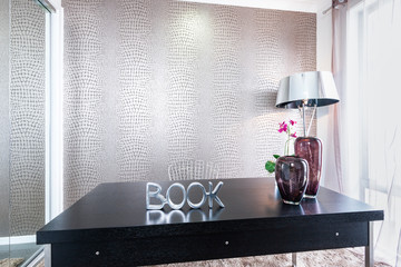 A bright workroom in a luxury house