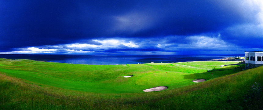 STORM OVER  BRORA GOLF