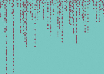 Abstract Color Halftone Dots generative art background illustration