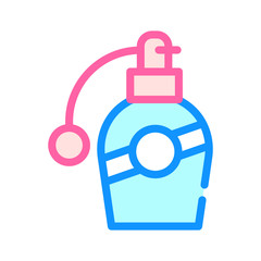 aromatic spray bottle color icon vector illustration