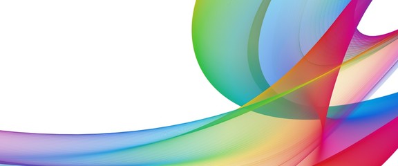 Multicolor light abstract waves design
