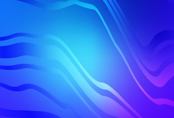 Light Pink, Blue vector texture with bent lines.