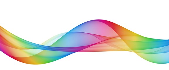 Multicolor light abstract waves design 