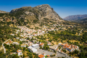 Fototapeta na wymiar Village of Spili in Rethymno regional unit, Crete, Greece