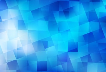 Light BLUE vector background with rectangles.