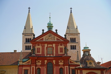 Fototapeta na wymiar St. George's Basilica, Prague Castle