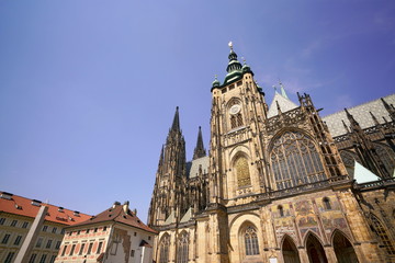 Fototapeta na wymiar St. Vitus Cathedral, Prague Castle