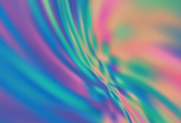 Light Green, Red vector blurred shine abstract template.