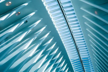 modern office building roof in the city