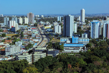 Fototapeta premium Goiania, Goias, Brazil, Aerial View