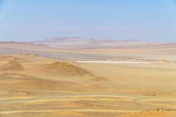 Fototapeta na wymiar Sand Dunes in the Ica Desert