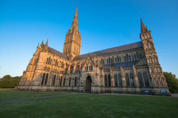 Fototapeta na wymiar Views of Salisbury Cathedral, Salisbury, Dorset, UK