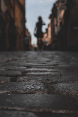 walking on the street