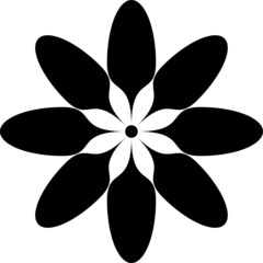 flower silhouette vector