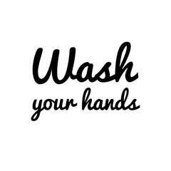 ''Wash your hands'' illustration