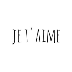''Je t' aime'' illustration