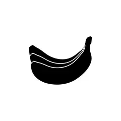 Türaufkleber banana icon vector © Xeyal