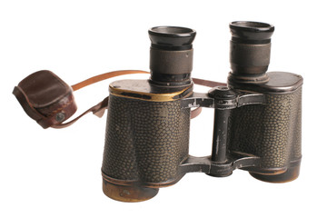 Old big black army binoculars