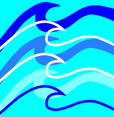 abstract colorful background with wave