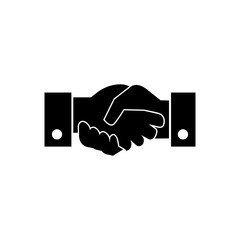 handshake icon vector sign