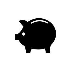 piggy bank icon vector