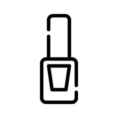 Obraz premium nail polish line icon vector illustration isolated