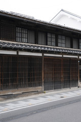 Townscape of Komoro Station on Hokkoku Road in Komoro City, Nagano Prefecture