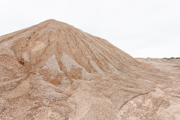 Industrial open pit sand quarry in Australia