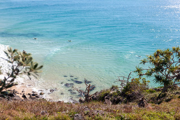 Scenic view of crystal clear seawater