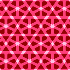 Seamless Traditional Arabic Pattern in 3 colors. Vector illustration.