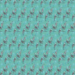 We care. Birds. 12"x 12"