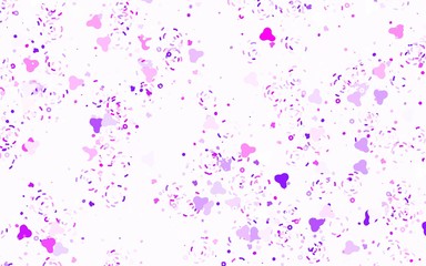 Light Pink, Blue vector texture with abstract forms.