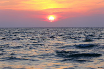 Tramonto sul mare di Peschici