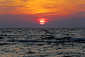 Tramonto sul mare di Peschici