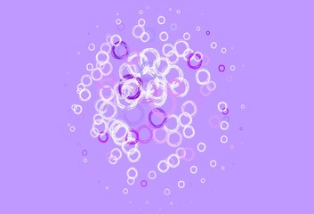 Light Blue, Red vector pattern with spheres.