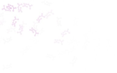 Light Pink vector backdrop with artificial intelligence data.