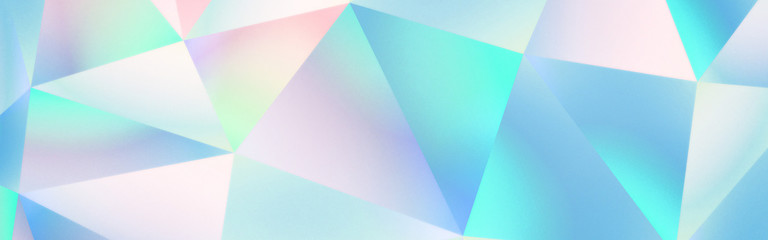 Obraz premium Abstract Geometric Holographic Crystal Background Banner