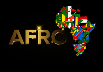 AFRO AFRICA MAP