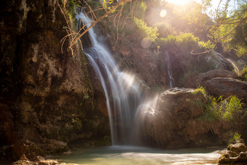 Fototapeta na wymiar Girlevik waterfalls in Erzincan City