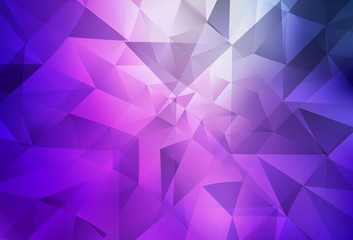 Light Purple, Pink vector abstract polygonal template.