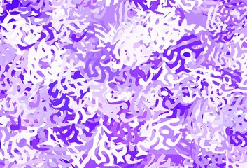 Light Purple vector pattern with random forms.