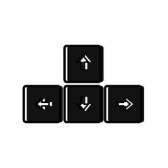 Isolated navigation keys icon