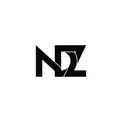 ndz letter original monogram logo design
