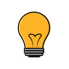 Isolated lightbulb icon