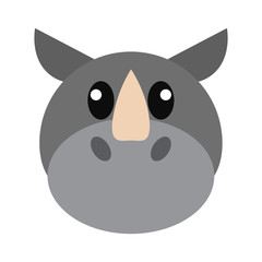 Rhino head cartoon