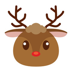 Reindeer head cartoon