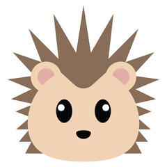 Porcupine head cartoon