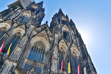 Cologne Cathedral, German Kölner Dom, a Roman Catholic cathedral church located in the city of...