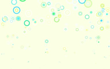 Light Blue, Green vector layout with circle shapes.